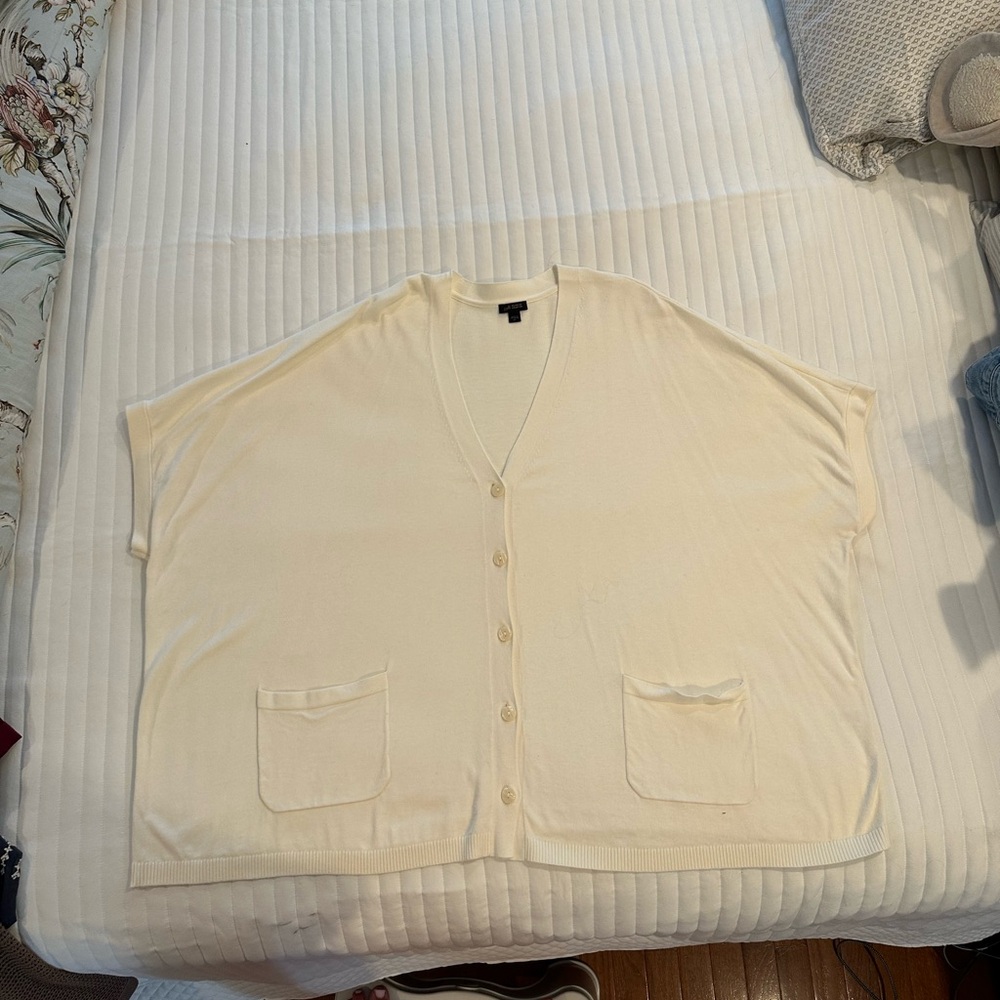 J. Jill Cream Button-Down Top